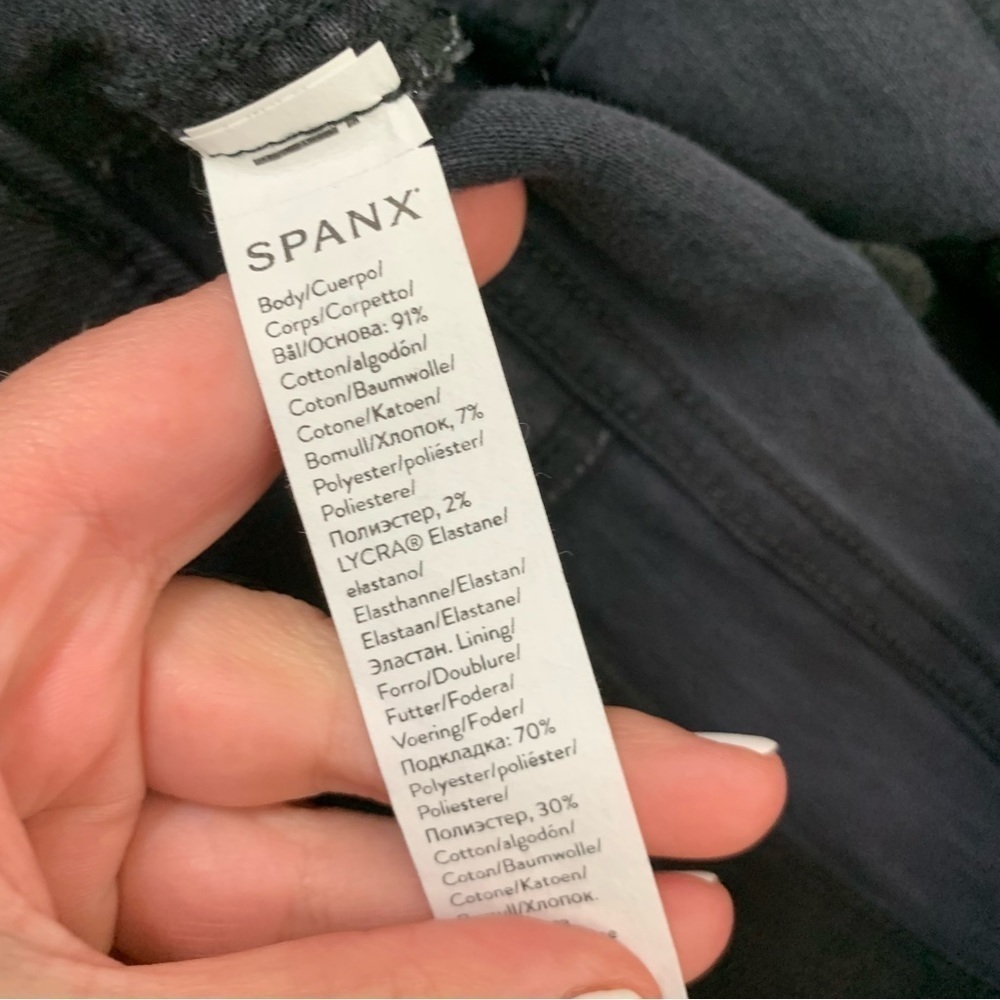Spanx Womens vintage black straight leg jeans L NWT - Picture 3 of 9